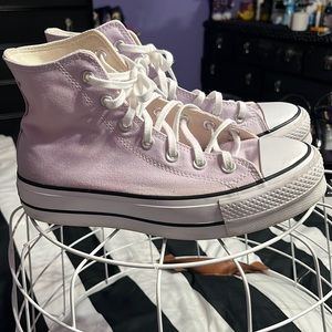 Converse chuck taylor purple size 8.5 platforms